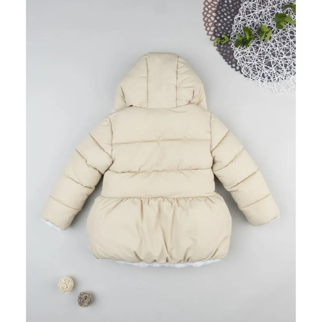 Prenatal Chaqueta beige con lazos para niña* Niña·Niña 2-10 Años|Niña 2-10 Años·Abrigos Y Plumíferos