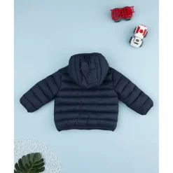 Prenatal Chaqueta con capucha para niño azul marino