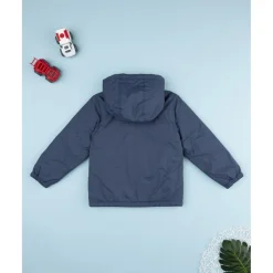 Prenatal Chaqueta cortavientos azul con forro polar