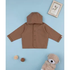 Prenatal Chaqueta marrón con capucha para niño