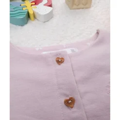 Prenatal Chaqueta niña rosa con bordado de corazón* Bebé Niña 3-36 Meses·Jerséis Y Cardigans|Niña·Bebé Niña 3-36 Meses