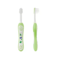 CHICCO - Cepillo dental suave verde