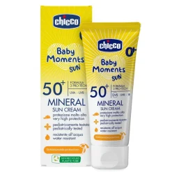 CHICCO - Crema Solar Mineral SPF50+ Baby Moments 150 ml* Cosméticos Bebé·Protección Solar