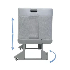 CHICCO - Cuna de colecho Next2Me Forever Ash Grey Cross Collection* Descanso·Minicunas Y Reductores