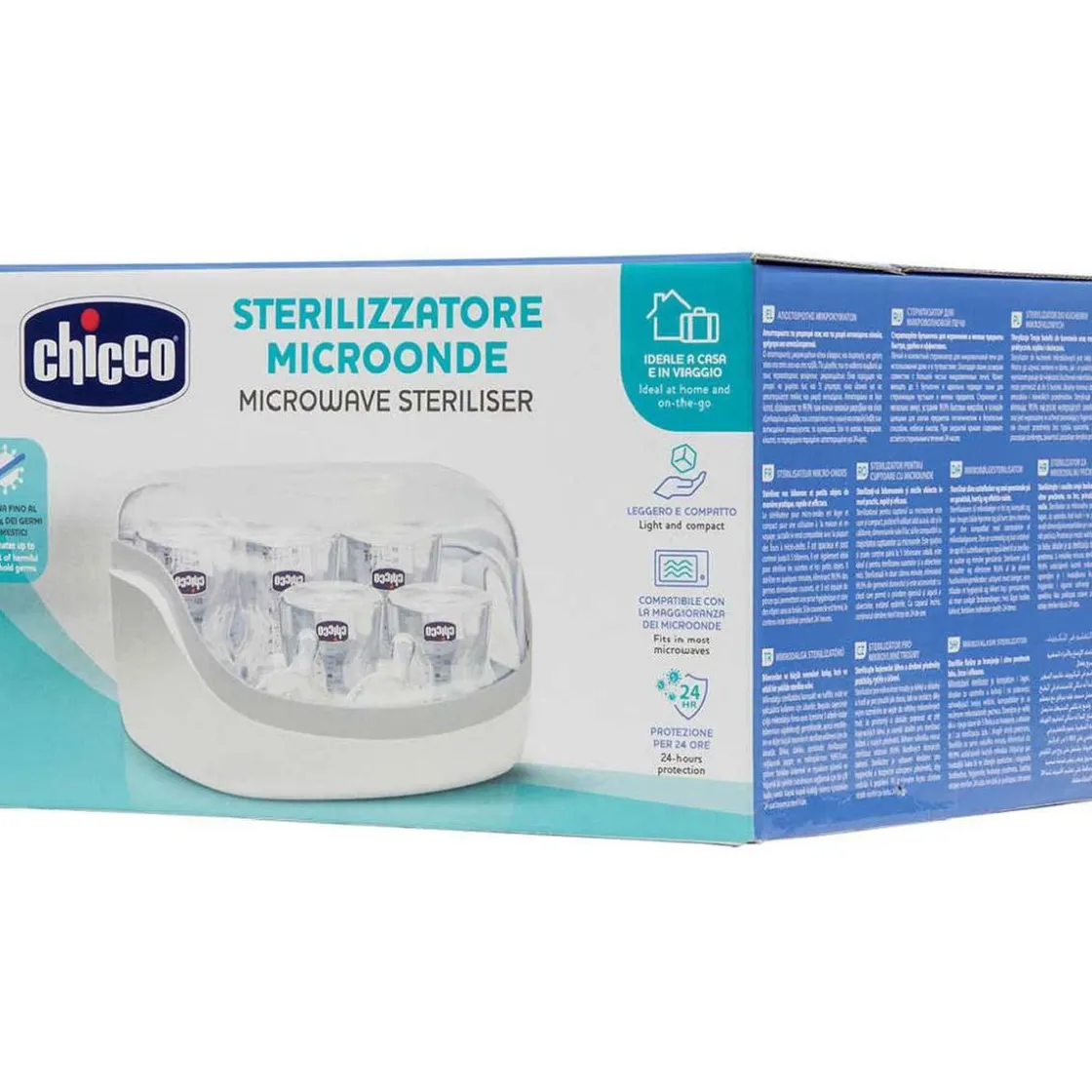 CHICCO - Esterilizador microondas* Biberones Y Chupetes·Esterilizadores