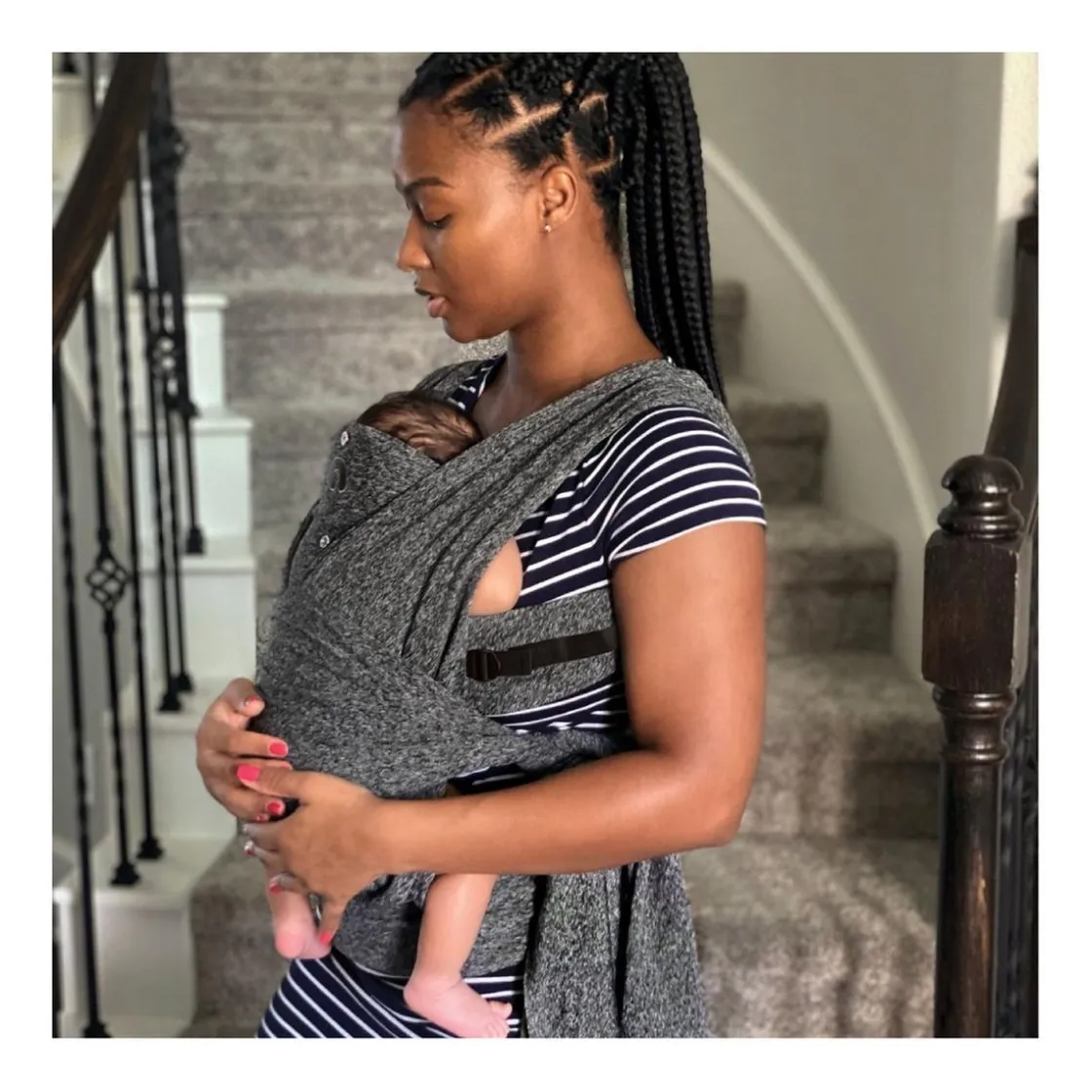 BOPPY Chicco - Fular portabebés ComfyFit Evolution gris* Portabebés Y Bici·Portabebés Y Mochilas