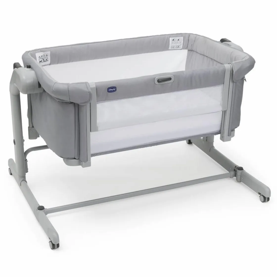 CHICCO - Minicuna Next2Me Magic Evo Grey Mist* Descanso·Minicunas Y Reductores