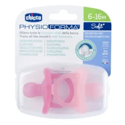 CHICCO - Pack 2 chupetes PhysioForma Soft 6-16M - Rosa* Biberones Y Chupetes·Chupetes