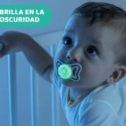 CHICCO - Pack 2 Chupetes Physio Light Glow 6-16m* Biberones Y Chupetes·Chupetes