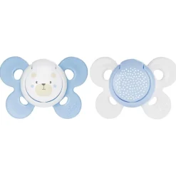 CHICCO - Pack 2 Chupetes Physio Comfort silicona 0-6M Azul* Biberones Y Chupetes·Chupetes