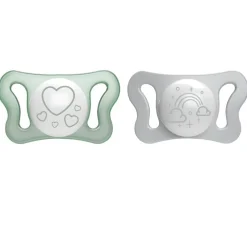 CHICCO - Pack 2 chupetes Physio Light Glow 0-2M (Varios modelos)* Biberones Y Chupetes·Chupetes