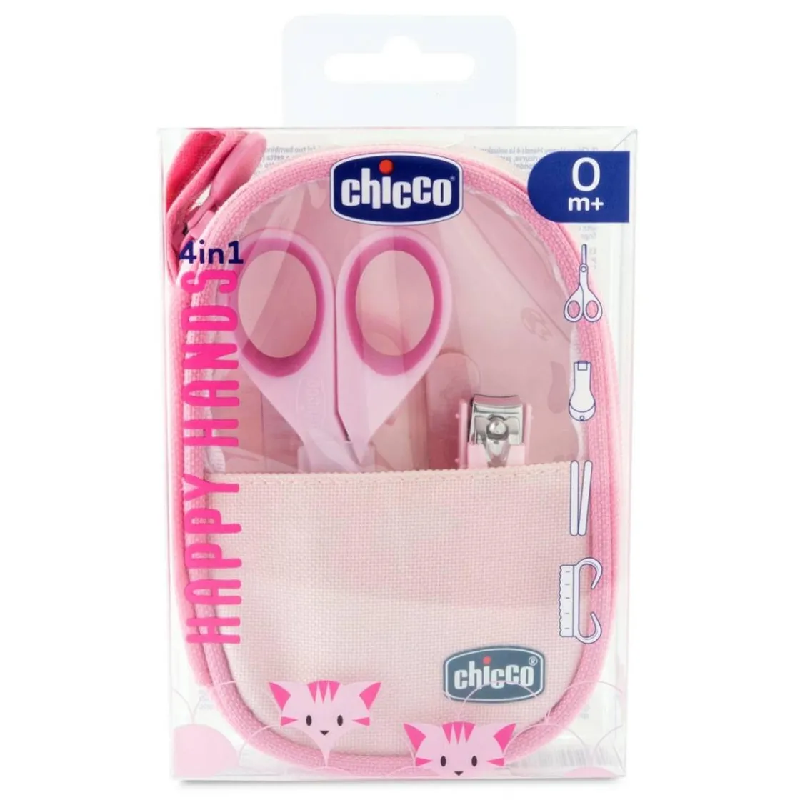 CHICCO - Set Cuidado de Uñas - Happy Hands Rosa