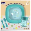 CHICCO - Set de alimentación 12M - Azul