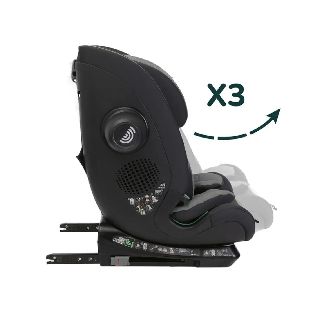 CHICCO - Silla de coche Seat&Go i-Size posh negro (76-150cm)* Sillas De Coche·Desde 100 A 150 Cm