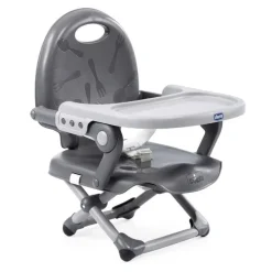 CHICCO - Trona de Viaje Pocket Snack - Dark Grey* Tronas·Tronas Bebe