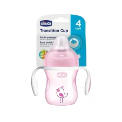 CHICCO - Vaso de transición rosa* Preparación Comida Y Accesorios·Tazas Y Vasos