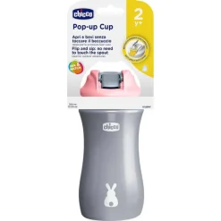 CHICCO - Vaso Pop‑Up 350 ml - Rosa* Preparación Comida Y Accesorios·Tazas Y Vasos