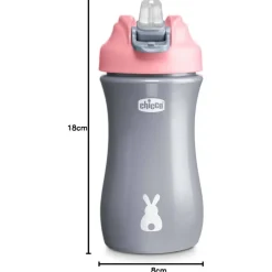 CHICCO - Vaso Pop‑Up 350 ml - Rosa* Preparación Comida Y Accesorios·Tazas Y Vasos