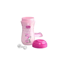 CHICCO - Vaso termo luminoso rosa* Preparación Comida Y Accesorios·Tazas Y Vasos