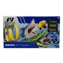 MOTORI & CO Circuito circular Croc Attack con 3 coches