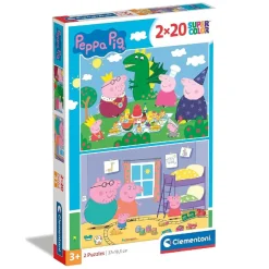 CLEMENTONI - 2 puzzles 30 piezas - Peppa Pig
