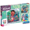 CLEMENTONI - 3 puzzles 48 piezas - Stitch
