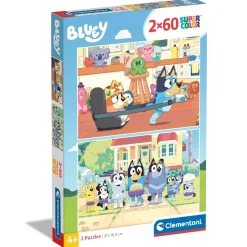 CLEMENTONI - 2 puzzles 60 piezas - Bluey
