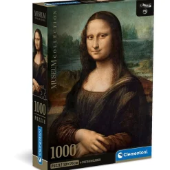 CLEMENTONI - Colección de arte con rompecabezas de la Gioconda, 1000 piezas ㅤ