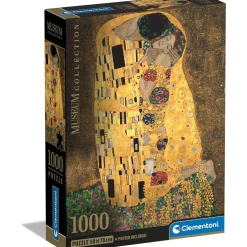 CLEMENTONI - Colección Museo - El beso - Puzzle de 1000 piezas, Arte y Pinturas Famosas ㅤ* Juegos Y Puzzles