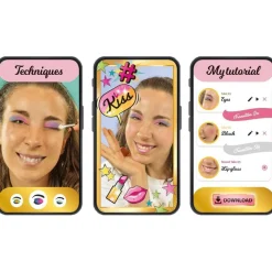 CLEMENTONI - Estudio de maquillaje infantil multicolor, set de juguete para niñas* Estilo De Vida|Halloween