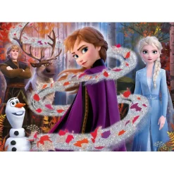 CLEMENTONI - Frozen - Puzzle infantil efecto purpurina 104 piezas ㅤ* Juegos Y Puzzles