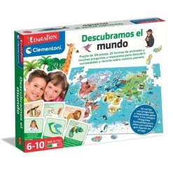 CLEMENTONI - Juego educativo descubramos el mundo, geografía y mapas ㅤ* Friki Zone|Juguetes Educativos Y Libros