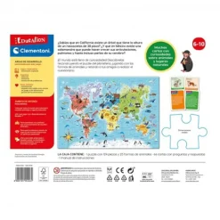 CLEMENTONI - Juego educativo descubramos el mundo, geografía y mapas ㅤ* Friki Zone|Juguetes Educativos Y Libros