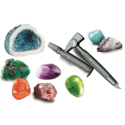 CLEMENTONI - Juego educativo de ciencia: Minerales y geodas multicolor, tamaño mediano* Steam