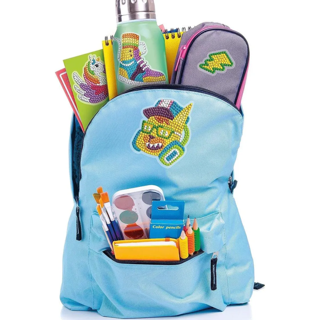 CLEMENTONI - Kit de pegatinas 3D brillantes y diamantes creativo para regalo* Arte Y Manualidades