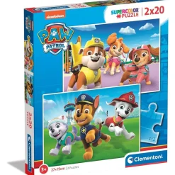 CLEMENTONI - Patrulla Canina - Puzzles de 20 piezas temática Patrulla Canina* Juegos Y Puzzles