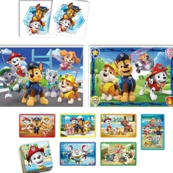 CLEMENTONI - Patrulla Canina - Edukit 4 en 1 con puzzle y juego de memoria Patrulla Canina ㅤ
