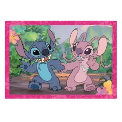 CLEMENTONI - Puzzle 4 en 1 Stitch* Juegos Y Puzzles