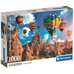 CLEMENTONI - Puzzle 1000 piezas High Quality Collection - Globos en Cappadocia