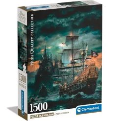 CLEMENTONI - Puzzle 1500 piezas High Quality Collection - Barco Pirata* Juegos Y Puzzles