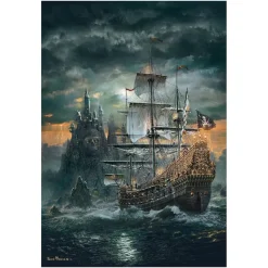 CLEMENTONI - Puzzle 1500 piezas High Quality Collection - Barco Pirata* Juegos Y Puzzles