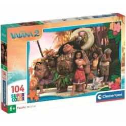 CLEMENTONI - Puzzle 104 piezas - Vaiana 2