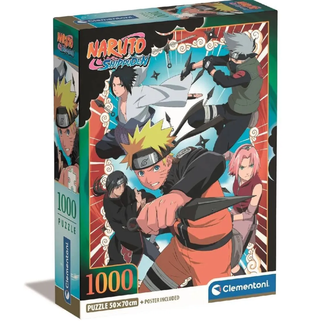 CLEMENTONI - Puzzle 1000 piezas - Naruto Shippuden* Juegos Y Puzzles