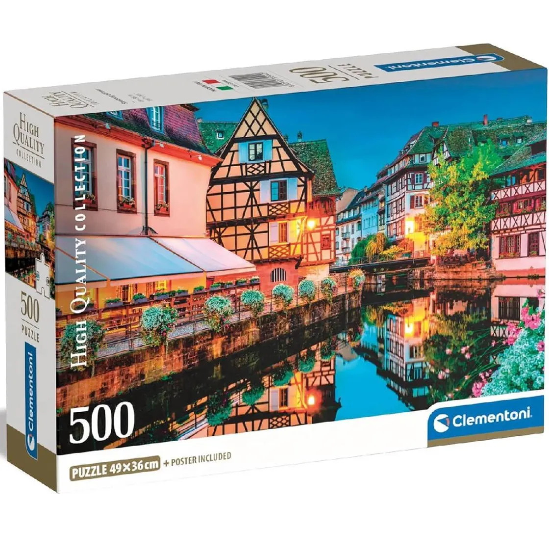 CLEMENTONI - Puzzle 500 piezas High Quality Collection - Strasbourg Old Town* Juegos Y Puzzles