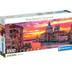 CLEMENTONI - Puzzle 1000 piezas Panorama - El Gran Canal, Venecia* Juegos Y Puzzles