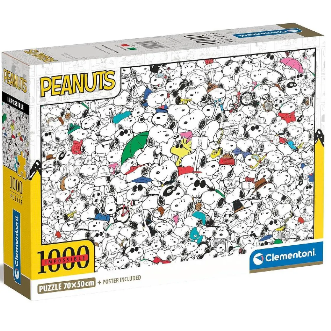 CLEMENTONI - Puzzle 1000 piezas Impossible - Peanuts* Juegos Y Puzzles