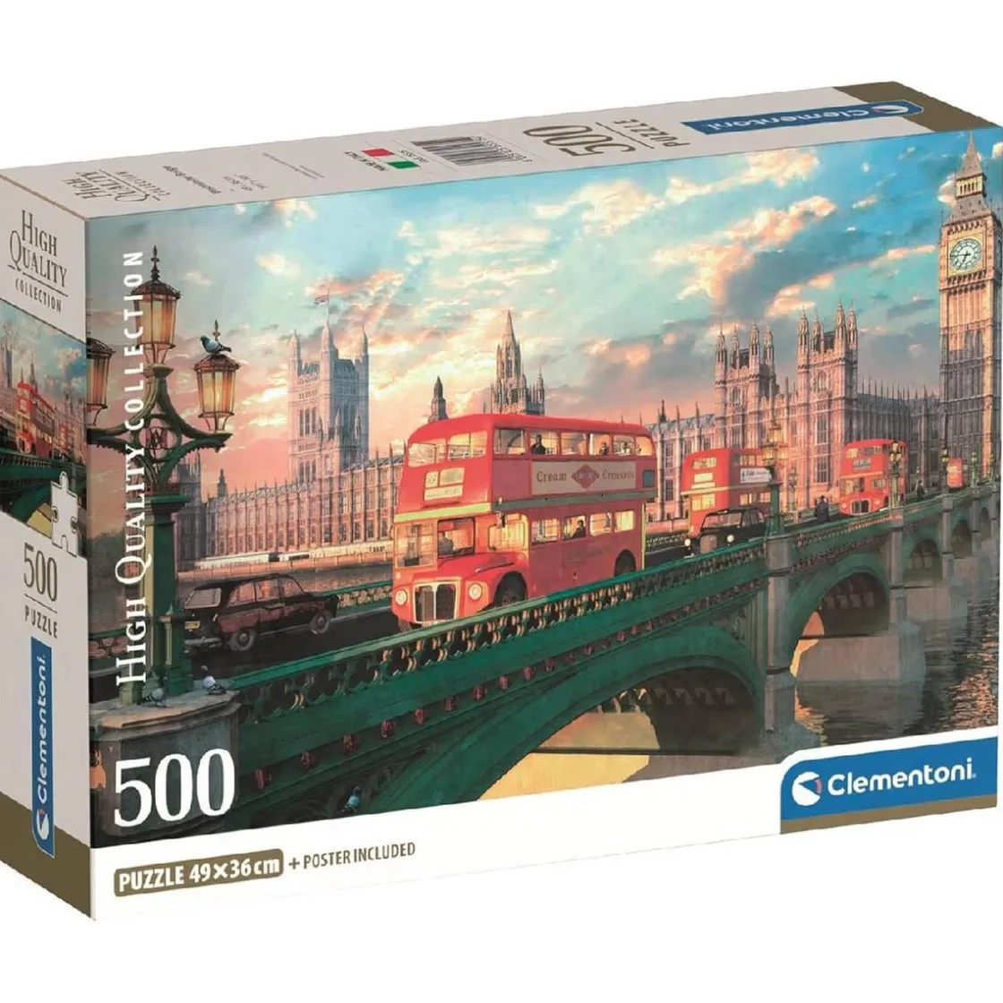 CLEMENTONI - Puzzle 500 piezas High Quality Collection - Puente de Westminster* Juegos Y Puzzles