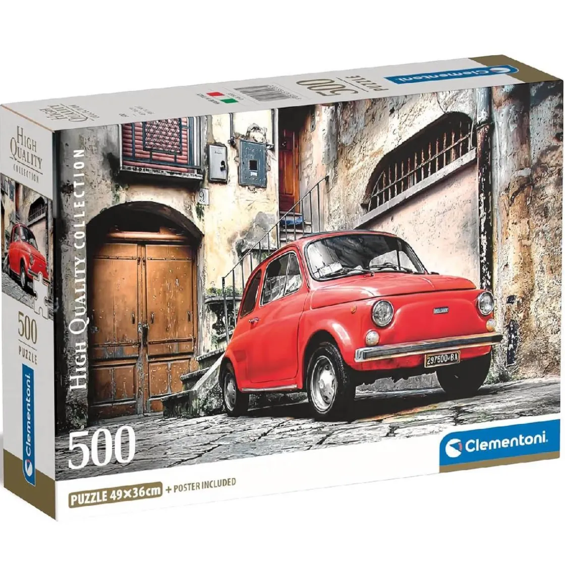 CLEMENTONI - Puzzle 500 piezas High Quality Collection - Fiat 500* Juegos Y Puzzles