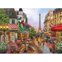 CLEMENTONI - Puzzle 1000 piezas flores en Paris ㅤ* Juegos Y Puzzles