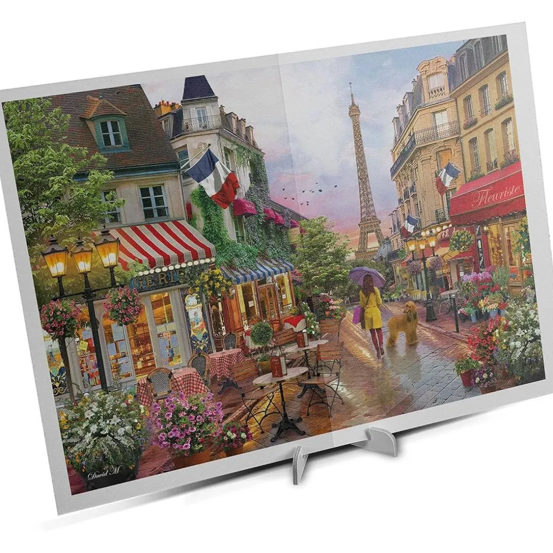 CLEMENTONI - Puzzle 1000 piezas flores en Paris ㅤ* Juegos Y Puzzles